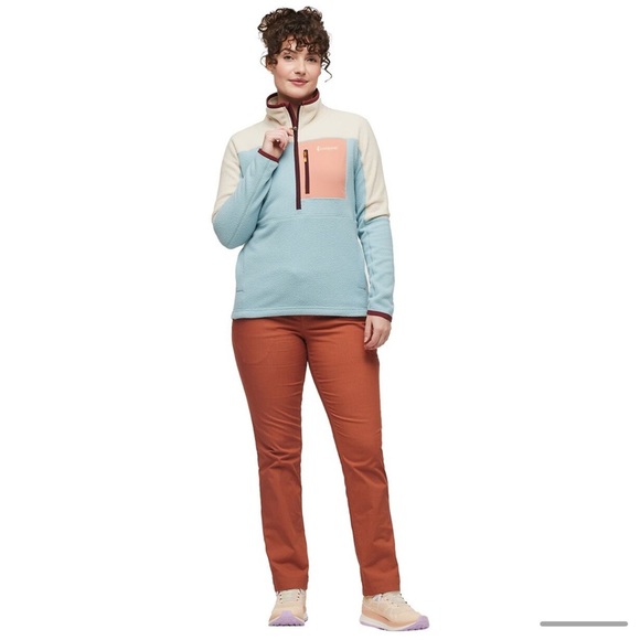 Cotopaxi Women's XL Abrazo Fleece Half-Zip Jacket  Cream Blue NWT Jacket - Picture 13 of 14